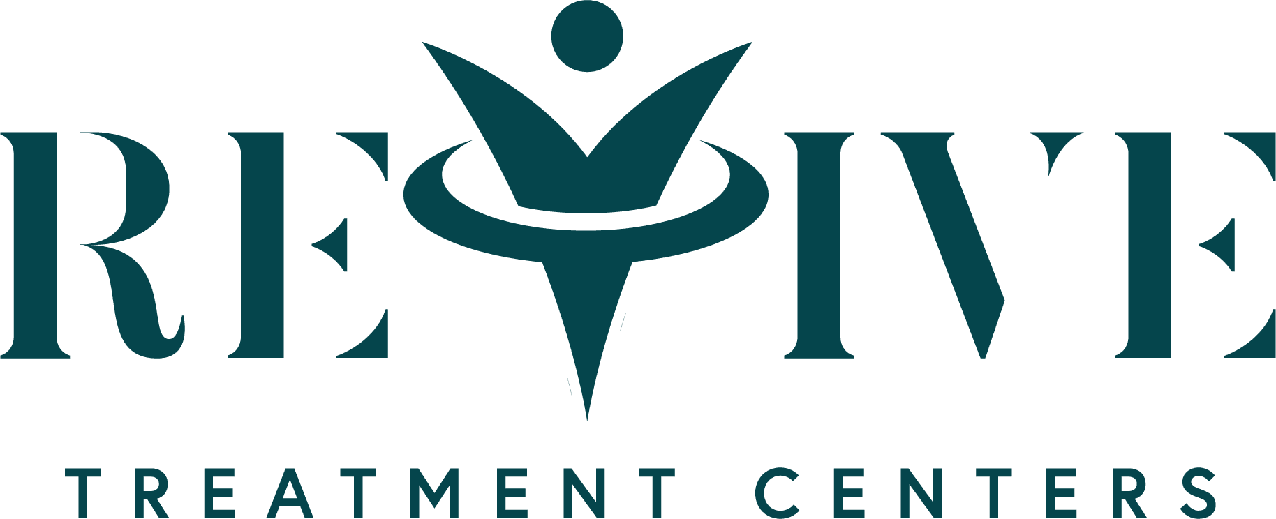 A stylized figure with arms raised inside a ring, part of a logo.