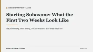 Starting Suboxone treatment